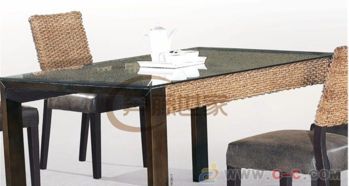 藤编餐桌椅餐厅餐桌椅定制餐桌椅藤椅藤家具